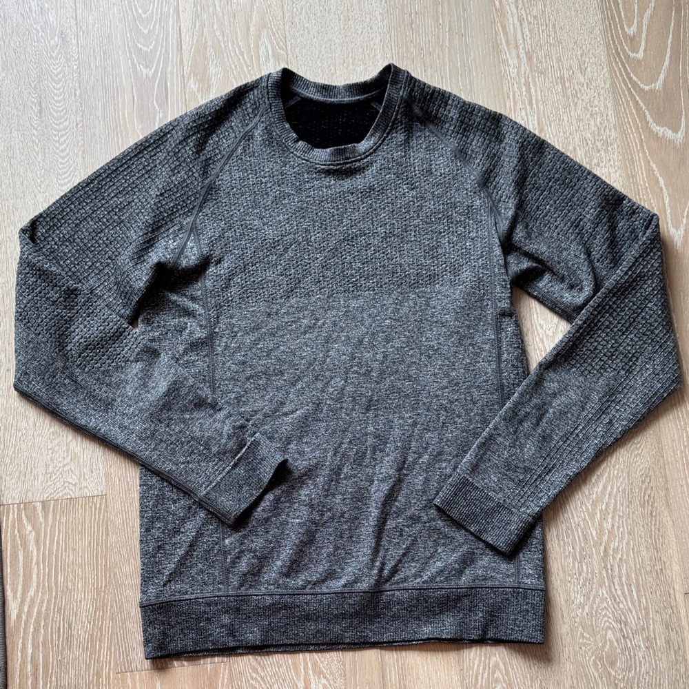 Men's Gray Textured Shirt